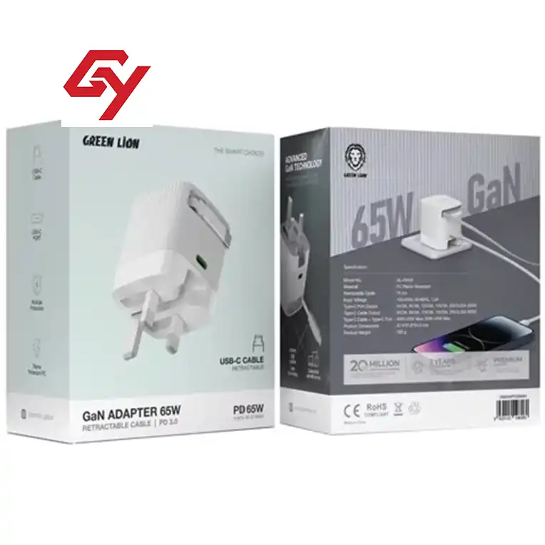 11 شارژر دیواری گرین لاین 65وات مدل GN65WPDGN - Image 1