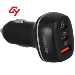 شارژر فندکی 50 وات 3 پورت گرین لاین مدل Dual PD & QC 3.0 50W Car Charger - Image 3