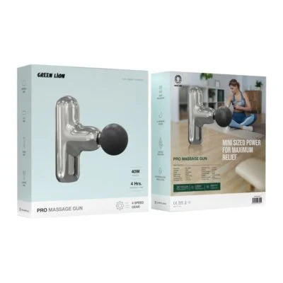 Green-Lion-Pro-Massage-Gun-Silver-400x400 ماساژور تفنگی گرین لاین Green Lion Pro Massage Gun - Image 1