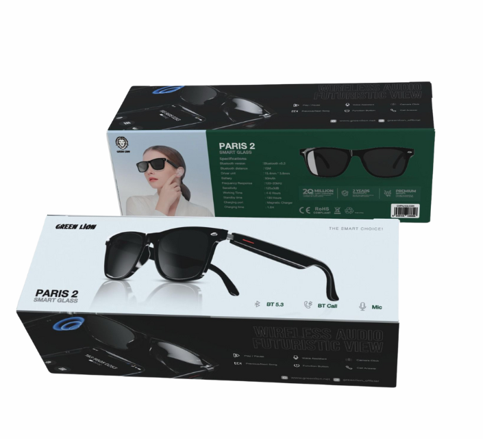 10667573 عینک هوشمند گرین لاین مدل Green Lion Paris 2 Smart Glasses