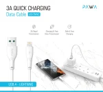 کابل شارژ سریع PAWA مدل Lightning به USB-A - Image 2