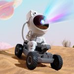 چراغ خواب پروژکتور کهکشانی فضانورد بلوتوث اسپیکردار(Lunar) - Image 5