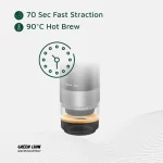 قهوه ساز شارژی کمپیناس گرین لاین مدل Campinas Portable Coffee Maker 80mL - Image 4