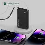 پاوربانک گرین لاین Green Lion Retractable Power Bank 35W 10000mAh GNRET35W10BK - Image 3