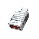 مبدل تایپ سی به USB 3.0 گرین لاین مدل GN2N1OTCTAGY Green Lion 2 in 1 OTG Adapter USB-A to USB-C