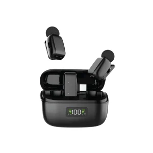 میکروفون بی سیم یقهای گرین لاین مدل Flex Mic Duo تایپ سی و لایتنینگ مدل جدید