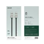 کابل USB-C به USB-C گرین لاین مدل Electroplated Braided توان ۶۰ وات - Image 2