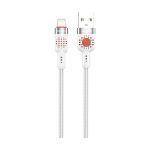 کابل لایتنینگ پورودو USB-A به Lightning با روکش کنفی مدل PD-CBL0013-WH