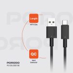 کابل شارژ مقاوم پورودو USB-A به تایپ سی  مدل PD-CBL0001 - Image 2
