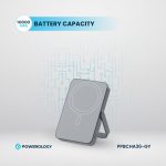 پاوربانک وایرلس پاورولوجی مدل MagSafe Power Glass Surface PPBCHA36 ظرفیت 10000 میلی آمپر ساعت توان 15 وات - Image 4