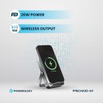 پاوربانک وایرلس پاورولوجی مدل MagSafe Power Glass Surface PPBCHA36 ظرفیت 10000 میلی آمپر ساعت توان 15 وات - Image 3