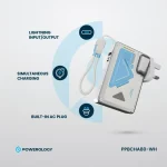 شارژر دیواری و پاوربانک وایرلس 10000 پاورولوژی مدل Powerology Wall Charger MagSafe Power Bank 10000mAh PPBCHA80 - Image 3
