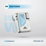 شارژر دیواری و پاوربانک وایرلس 10000 پاورولوژی مدل Powerology Wall Charger MagSafe Power Bank 10000mAh PPBCHA80 - Image 11