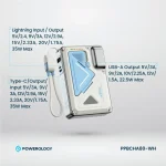 شارژر دیواری و پاوربانک وایرلس 10000 پاورولوژی مدل Powerology Wall Charger MagSafe Power Bank 10000mAh PPBCHA80 - Image 5