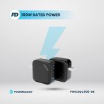 شارژر دیواری پاورولوجی 100 وات کیت مسافرتی مدل PWCUQC006 - Image 5
