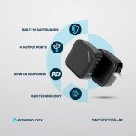 شارژر دیواری پاورولوجی 100 وات کیت مسافرتی مدل PWCUQC006 - Image 6