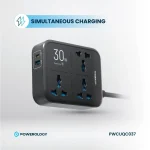 چندراهی و محافظ برق 3250 وات پاورولوژی(PWCUQC037)Powerology Power Strip 3250W - Image 5