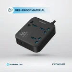 چندراهی و محافظ برق 3250 وات پاورولوژی(PWCUQC037)Powerology Power Strip 3250W - Image 6