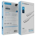 کابل 60وات پاورولوژی تایپ سی به تایپ سی مدل POWER SYNC FLEX PC014 - Image 3