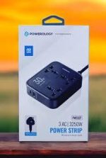 چندراهی و محافظ برق 3250 وات پاورولوژی(PWCUQC037)Powerology Power Strip 3250W - Image 2