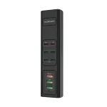 هاب شارژر USB چند پورت Porodo مدل FWCH031 توان ۸۵ وات