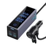 اینورتر فندکی خودرو 300 واتی پاورولوژی دارای صفحه نمایشگر مدل Powerology PWCUQC044