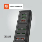هاب شارژر USB چند پورت Porodo مدل FWCH031 توان ۸۵ وات - Image 3