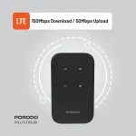 مودم جیبی شارژی سیم کارتی قابل حمل پرودو مدل Porodo pocket router LFS132 4G LTE WiFi 6 - Image 8