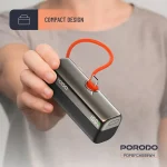پاوربانک جیبی پرودو مدل Porodo Pocket Volt با ظرفیت 5000 میلی‌آمپر ساعت PDPBFCH089 - Image 5