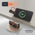 پاوربانک جیبی پرودو مدل Porodo Pocket Volt با ظرفیت 5000 میلی‌آمپر ساعت PDPBFCH089 - Image 2