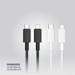 کابل 27 واتی تایپ سی به لایتنینگ پرودو 120 سانتی مدل Porodo USB-C To Lightning Durable Charging Cable PD-CBL0004 - Image 2