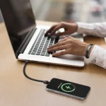کابل مچی USB-C به Lightning پرودو با قفل مغناطیسی استیل مدل PDETK21BR Porodo USB-C to Lightning Wristband Cable Magnetic Steel Clasp - Image 3