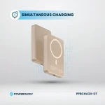 پاوربانک پاورولوژی 10000میلی‌آمپر 20 وات Powerology PP034 MagSafe Aluminum - Image 6