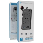 چندراهی برق هوشمند تایمر دار پاورولوژی Powerology 6AC 2990W Power Strip PD 20W PWCUQC046 - Image 2