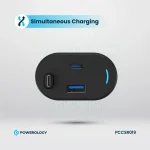 شارژرفندکی 115 وات با کابل پاورولوژی Powerology Car Charger 115W PCCSR019 - Image 5