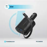 شارژرفندکی 115 وات با کابل پاورولوژی Powerology Car Charger 115W PCCSR019 - Image 3