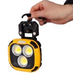 چراغ قوه و چراغ کمپینگ قوی مگنتی و قابل آویز شدن شارژی مدلW895-2 - Image 5
