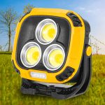 چراغ قوه و چراغ کمپینگ قوی مگنتی و قابل آویز شدن شارژی مدلW895-2 - Image 10