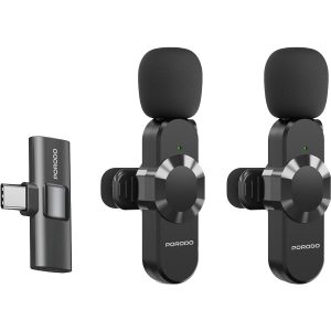 میکروفن یقه ای بیسیم 2عددی پرودو مدل porodo audix pro type c &amp lightning