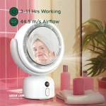 آینه آرایشی و پنکه رومیزی گرین لاین Green Lion Makeup Mirror Fan - Image 9