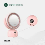 آینه آرایشی و پنکه رومیزی گرین لاین Green Lion Makeup Mirror Fan - Image 5