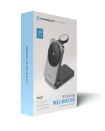 شارژر وایرلس 3 در 1 پاوررولوژی Powerology Qi2 Fast Charging Multi-Device Hub PWCUQC033 - Image 4