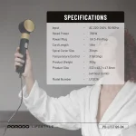ست سشوار 5 کاره پرودو Porodo Multi-Styling Hair Dryer Set PD-LFST126 - Image 11