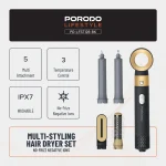 ست سشوار 5 کاره پرودو Porodo Multi-Styling Hair Dryer Set PD-LFST126 - Image 9
