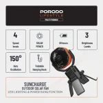 پنکه شارژی خورشیدی پرودو مدل Suncharge با پاوربانک - Image 9