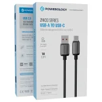 کابل USB-A به USB-C پاورولوژی  وات 1 متری مدل ZINCO SERIES - Image 2