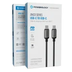 کابل USB-C به USB-C پاورولوژی 60 وات 1 متری مدل ZINCO SERIES - Image 2