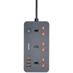 چندراهی برق گرین مدل GS-200 ظرفیت ۲۵۰۰ وات با ۳ درگاه و طول کابل ۲ متر - Image 5