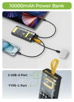 پاوربانک 10000 میلی امپر گرین لاین مدل TRANSPARENT PRO - Image 9
