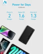 پاوربانک Anker 12W 10000mAh مدل PowerCore PIQ A1334 سفید (گارانتی 18ماهه حافظه طلایی ایستا) - Image 4